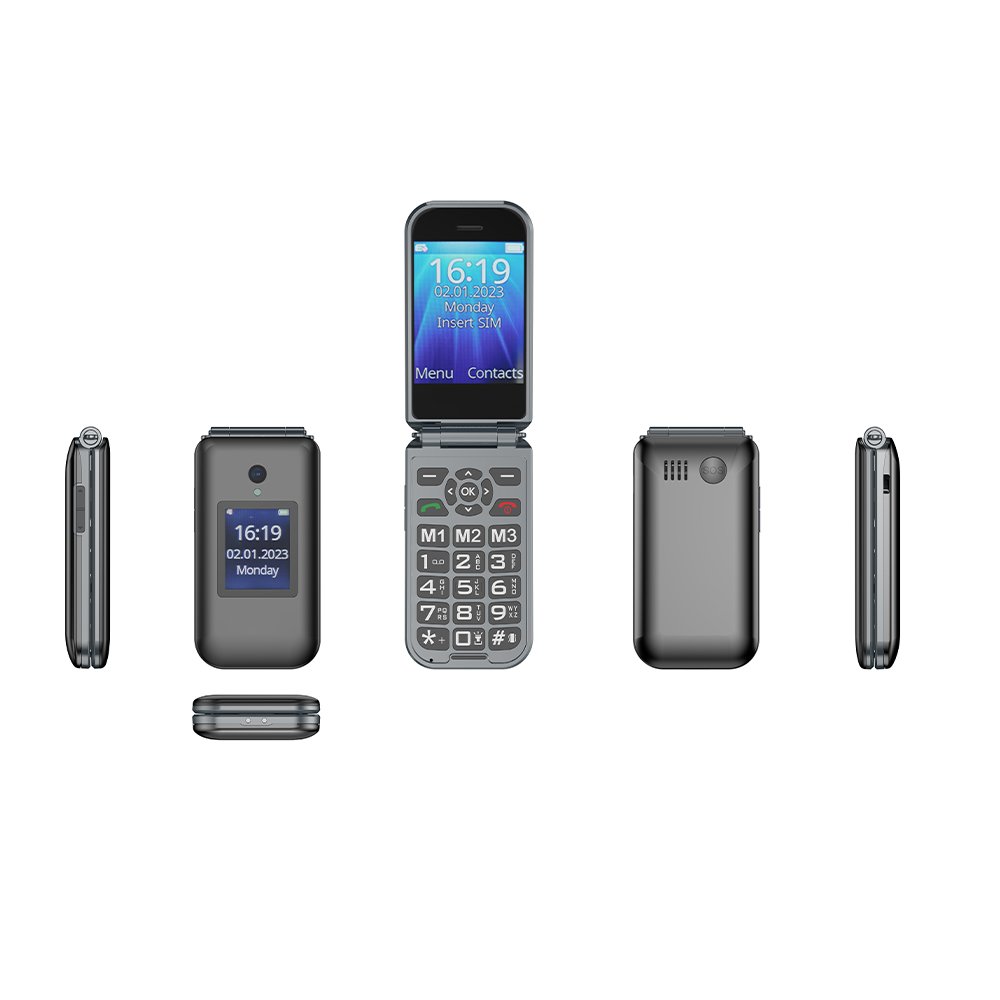 Factory Cheap Price Original Unlocked GSM Classic SOS Flip Simple Feature Cellphone